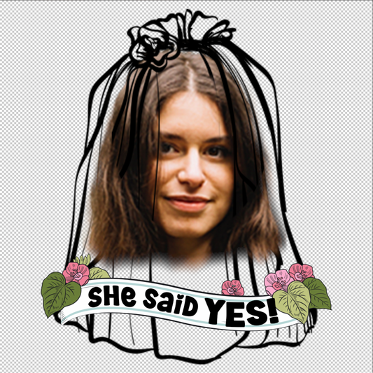 JGA Braut Tattoos – "She said YES!" | Lustiges Bachelorette-Geschenk für die Braut