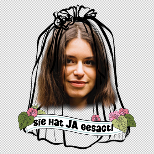 JGA Braut Tattoos – "Sie hat JA gesagt!" | Lustiges Bachelorette-Geschenk für die Braut