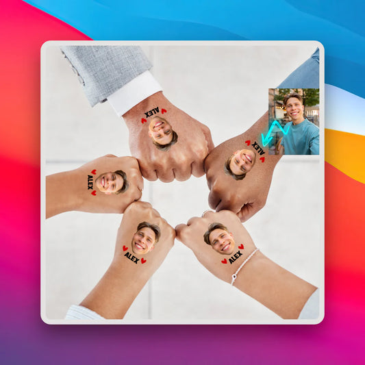 Temporäre Personalisierte JGA Tattoos mit dem Gesicht des Bräutigams – Lustige Highlights für den Junggesellinnenabschied