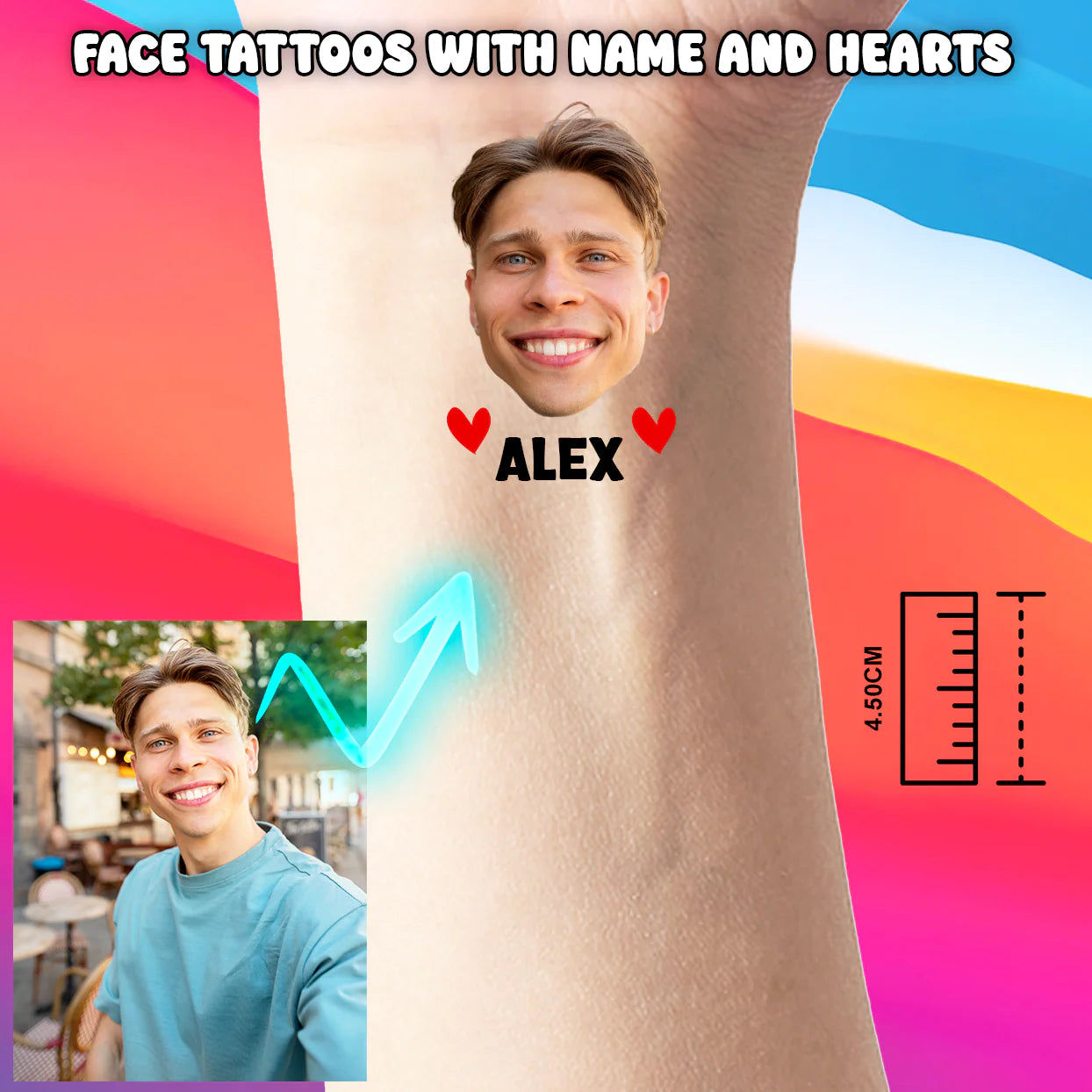 Temporäre Personalisierte JGA Tattoos mit dem Gesicht des Bräutigams – Lustige Highlights für den Junggesellinnenabschied