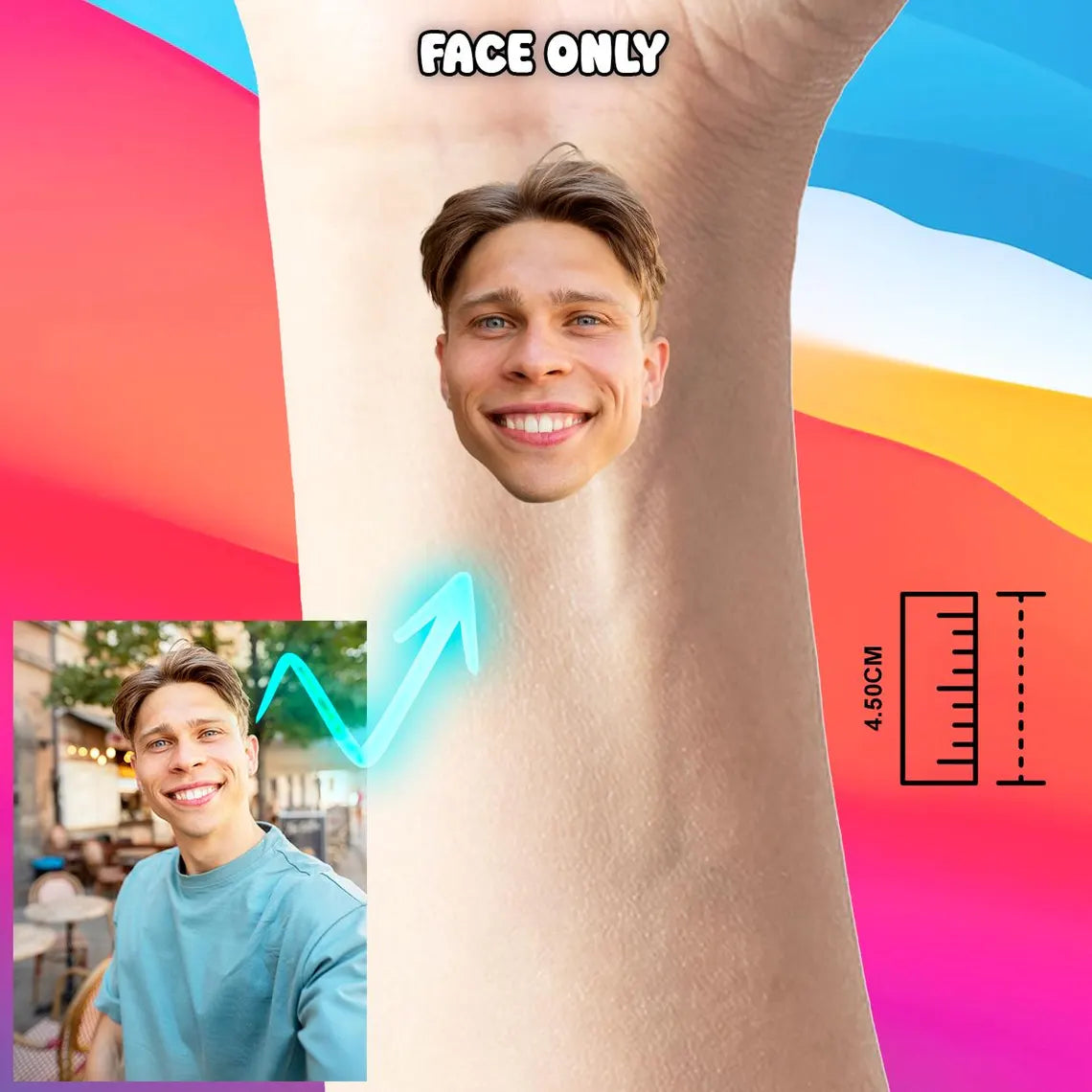 Temporäre Personalisierte JGA Tattoos mit dem Gesicht des Bräutigams – Lustige Highlights für den Junggesellinnenabschied